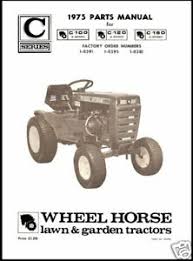 I get that question a lot. Wheel Horse C Series Parts Manual No C 100 120 160 Ebay