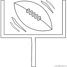 Click the download button to see the full image of. Football With Goal Post Coloring Page Super Bowl