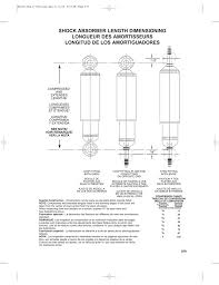 Monroe Shock Length Chart