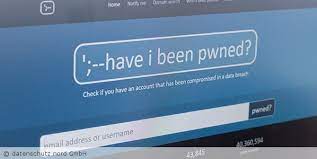 (hibp, with pwned pronounced like poned, and alternatively written with the capitalization 'have i been pwned. Taglich Grusst Der Datendiebstahl Datenschutz Notizen News Blog Der Datenschutz Nord Gruppe
