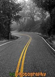 Black And White Road Yellow Stripe On Black White Road Photo Yellow Photography Black And White Photo