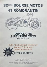 BOURSE MOTO ROMORANTIN AVANT 1960 CHANGEMENT D'ADRESSE 🚨 Bonjour à tous,  Voici comme tous les ans les infos concernant notre bourse moto avant 1960.  🚨 NOUS CHANGEONS DE PLACE pour aller 1
