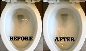 How To Remove Hard Water Stains From Toilets The Forked Spoon Hard Water Stain Remover Hard Water Stains Toilet Cleaning