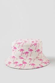 The Bucket Hat Is Back So Get Twice The Trendy Style With This Reversible Canvas Cutie Go With The Novel Pink Flamingo Side Bucket Hat Fashion Hats Cute Hats