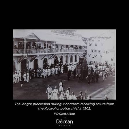 Glimpses from Hyderabad of yore. Photographs outlining the observance of the month of Muharram in the city of Hyderabad. It was not an observance of just one faith or community but of