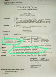Contoh surat permohonan mutasi/pindah tugas guru 14. Karyawan Pt Pus Kaget Dimutasi Tanpa Pemberitahuan