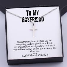 Katrina stuart] take a look at my boyfriend he's the only one i got not much of a boyfriend i never seem to get a like take a. Tiny Nl3012 To My Boyfriend This Is From My Heart Cross Necklace Tinylovegift