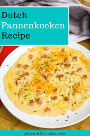 Pannenkoeken Dutch Style Pancakes Are An Easy Breakfast Recipe Made With 4 Simple Ingredients They Are Similar To Crepes But Thicker A