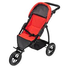 Chloe 3 Wheel Jogger Red Grey Red And Grey Toys Uk Joggers