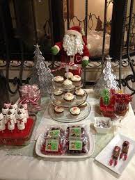 Christmas Dessert Table Simple Navidad Mesa De Dulces Postres Christmas Dessert Table Dessert Table Christmas Desserts