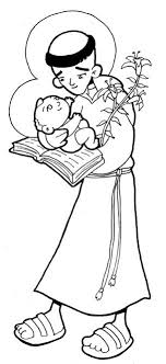 San Antonio De Padua Para Pintar Saint Coloring Coloring Pages Padua