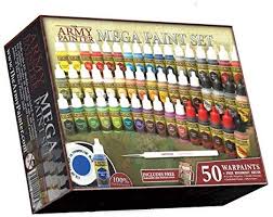 The Army Painter Miniature Painting Kit With Bonus Wargamer Regiment Miniature Paint Brush Acrylic Model Paint Set With 50 Bottles Of Non Toxic