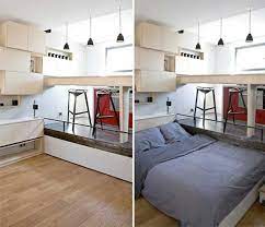 32 Really Clever Bed Solutions For Small Spaces Space Saving Space Saving Apartment Space Saving Beds Apartment Bedding