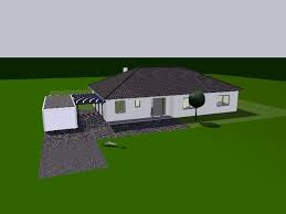 3dhaus 3dvisualisierung 3d Haus Bungalows Outdoor Dekorationen