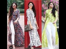 Trendy Kurti Latest Long Kurti With Gawn Kurti Collection For Girls Fashion Stylish Party Dresses Trendy Dresses