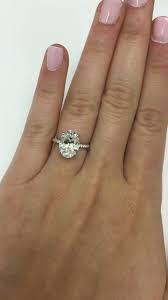 I Love How Thin This Band Is And The Diamonds On The Side 3 Carat Oval Thin Band Engagement Ring 3 Carat Engagement Ring Cool Wedding Rings