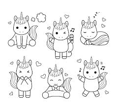 These are funny animals, people, unicorns, cakes, cakes, clouds, monsters. The Cutest Free Unicorn Coloring Pages Online