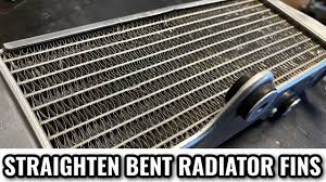 If your house or apartment is heated by a steam radiator, these sounds are likely to be as familiar to you as christmas carols during the holidays. How To Straighten And Fix Bent Radiator Fins Youtube