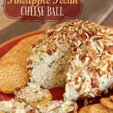 Pineapple Pecan Cheese Ball Recipe Appetizers With Cream Cheese Green Pepper Green Onions Crushed Pineapple Seasoni Cheese Ball Recipes Recipes Cheese Ball