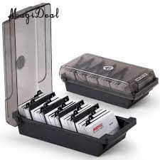 Keep all the business cards you receive neatly organized, easy to find in one place, and protected in this business card organizer. Large Capacity Business Card Holder Box Business Card File Card Storage Box Organizer Index Card Storage Box 4 Divider Board Storage Boxes Bins Aliexpress