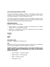 Sijil tinggi pelajaran malaysia on wn network delivers the latest videos and editable pages for news & events, including entertainment, music the sijil tinggi persekolahan malaysia (stpm, english: Sijil Tinggi Pelajaran Malaysia Stpm Entry Requirements