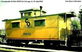 Image result for Federal Yellow 1956 Chesapeake and Ohio Railroad