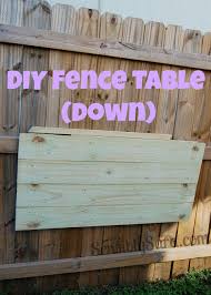 Diy Fence Table Sensiblysara Com Diy Fence Easy Backyard Diy Diy Backyard