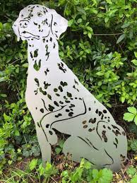 Rostfigur Dalmatiner Edelrost Gartenfigur Hund Edelrost Gartenfiguren Dalmatiner