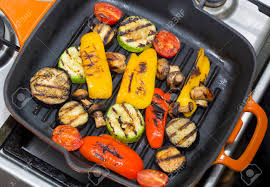 You can add all sorts of herbs and spices to create a rich n. Cooking Vegetables And Mushrooms On Grill Pan Stock Photo Picture And Royalty Free Image Image 57446730
