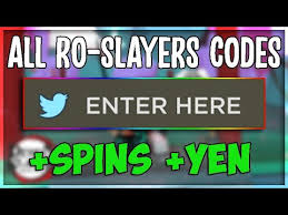 When other roblox players try to make money, these promocodes make life easy for you. All Codes For Ro Slayers Free Spins Yen March 2020 Youtube
