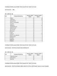 Maybe you would like to learn more about one of these? Hasil Pre Test Dan Post Test Rt 03 Rw 06