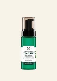 Then i take steam and finally, wipe my face off using a hot towel. Tea Tree Skin Cleanser Tea Tree Oil The Body Shop