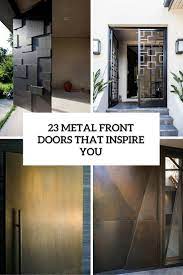 Get up to 40% off select door styles singles doubles * limited time only. 23 Metal Front Doors That Are Really Inspiring Shelterness