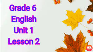 Learn English Vocabularies Grade 6 English Unit 1 Lesson 2 Youtube