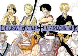 Luffy and sanji (along with johnny and yosaku). Decisive Battle In Arlong Park