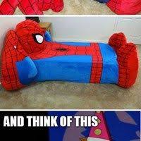 Can T Sleep Spidey Will Eat Me Spiderman Bed Spiderman Room Spiderman Bedroom