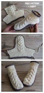 There are several different ways of knitting slippers. Knit Women Cable Slipper Boots Free Knitting Pattern Video Knitting Pattern