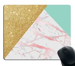 Smooffly Sm 12581 Smooffly Gaming Mouse Pad Custom Smooffly Rectangle Gaming Mouse Pad Personalized Custom Design Blue Gold Glitter And Pink Marbl