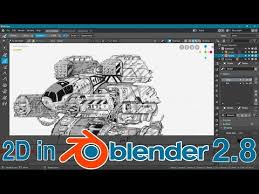 171 2d In Blender 2 8 Is Amazing Youtube In 2020 Blender Tutorial Blender Blender 3d