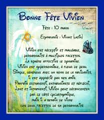 Choisissez une carte avec un nombre de retraits gratuits illimité hors zone euro. Carte Bonne Fete Prenom Vivien 10 Mars Balades Comtoises
