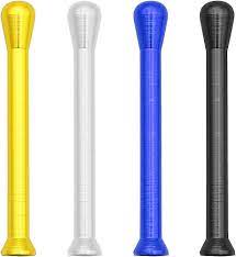 JPGhaha 4 x Pull Tubes with Button Made of Aluminium, Hygienic, 4 Colours,  69 mm, Snuff Snort, Gold, Black, Blue, Silver, Portable for Nose, Banging,  Snuff Tobacco, Maximum Suction Performance : Amazon.de: