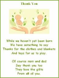Twin Baby Shower Thank You Poems Twins Baby Shower Baby Shower Poems Baby Shower Thank You