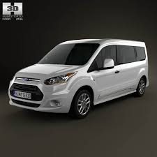 3d Model Of Ford Tourneo Connect 2014 Ford Transit Ford Ford Van