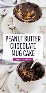 If You Love Peanut Butter And Chocolate And Love The Ease Of Mug Cakes Then This Peanut Butter Chocolat Peanut Butter Mug Cakes Chocolate Mug Cakes Mug Recipes