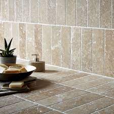 Ivory light 3x6 tumbled travertine tile wall floor kitchen backsplash. Tumbled Noce Stone Effect Travertine Wall Tile Pack Of 15 L 305mm W 100mm Departments Diy At B Amp Q Travertine Wall Tiles Wall Tiles Wood Wall Tiles