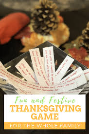 Fun family games at thanksgiving. Our Favorite Family Thanksgiving Game Ways To Show Kids To Give Thanks