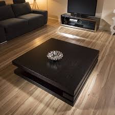 Extra Large Modern Square Black Oak 1 2mt Coffee Table Ag Studios 397e Modern Square Coffee Table Coffee Table Square