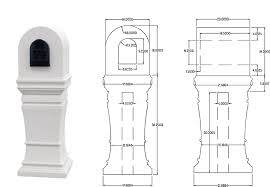 Any mailbox or column up to a maximum size of 4′ h x 30″ w x30″ d is. High Quality Architectural Stucco Brick Custom Post Mount Mailboxes