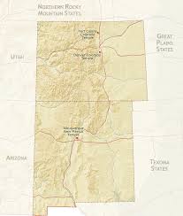 Us rocky mountains denver travel map itm mapscompany. Southern Rocky Mountain States Map Region Churchofjesuschristtemples Org