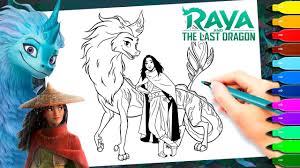 Raya and the last dragon coloring pages, like many others in the collection of our site, are made according to the plot of the cartoon created at the disney film studio. Coloring Raya And Sisu Raya And The Last Dragon Coloring Pages Youtube